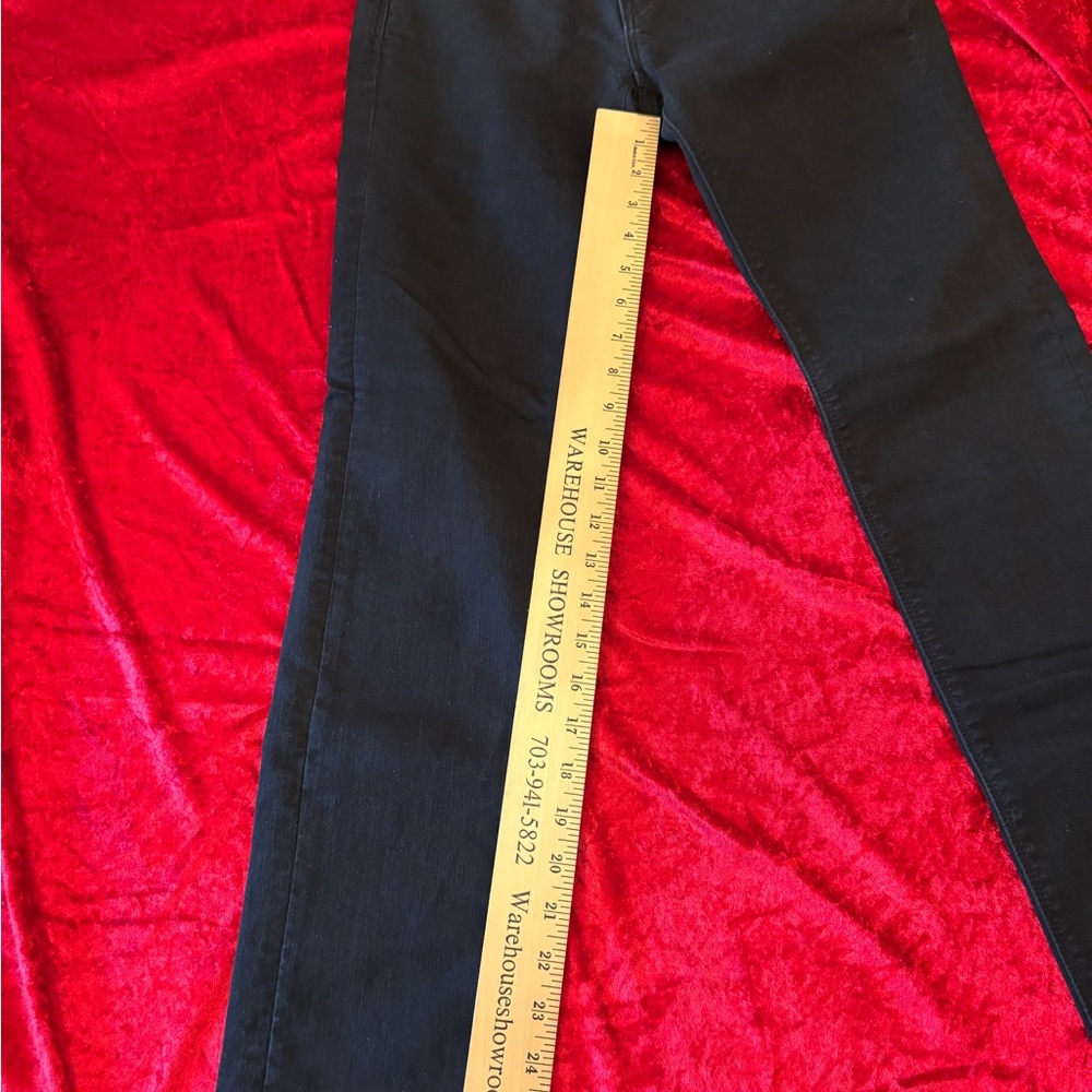LOFT Skinny Black Denim Jeans 2P/24 - Picture 3 of 4